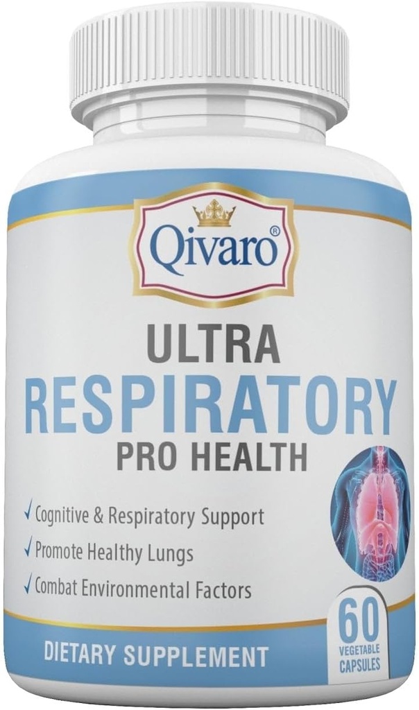Ultra Respiratory Pro Health - Membantu Mempertahankan Kesehatan Lung & Repiratory - Dipasang dengan Butterbur dan Feverfew Ekstraksi - 60 Kapsul