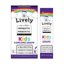 Lively (oleh GoLive) KIDS KONCORD KRAPE Synbiotic (Progories + Prestics); 5 Clinical Strains; + 5 Milyar CFU. Propotik & Pregities KIDS untuk Divalry, Metabolisme, kekebalan tubuh. (10 Paket)