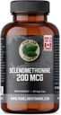 Selenium 200mcg Suplemen - Selenomethionine - 60 v- caps oleh Pure Lab Vitamin - Gluten Free Made di Kanada.