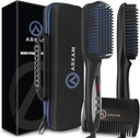 Arkam Beard Straightener for Men-Premium Heated Beard Kit w / Anti-Scald Feature, Dual Action Crab and Hard Shell Case for Medium to Long Beards - Costume and Grooming Gifts for Men