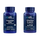 Ekstensi Hidup Curcumin Elite Turmeric Extract, Memroses a Healthy inflamacy Response & Vitamin D dan K dengan Seat-Iodium, Vitamin D3, Vitamin K1 dan K2