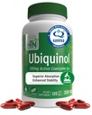 Health Thru Nutrition Ubiquinol 300mg 120 Softgels sebagai Kaneka QH Reduced CoQQ -10 124; Stabilisasi - Partai Ke-3 Tested 124; Enhanced Biovability 124; Cardiovaskular & Mitokondria Fungsi Dukungan; Nond44- GMO