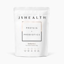 JSHealth Vegan Pea Protein Powder dengan Propoder - Vanilla Bean Flavor - Gluten Free, Non GMO, Plant Based Protein Drink, 300g