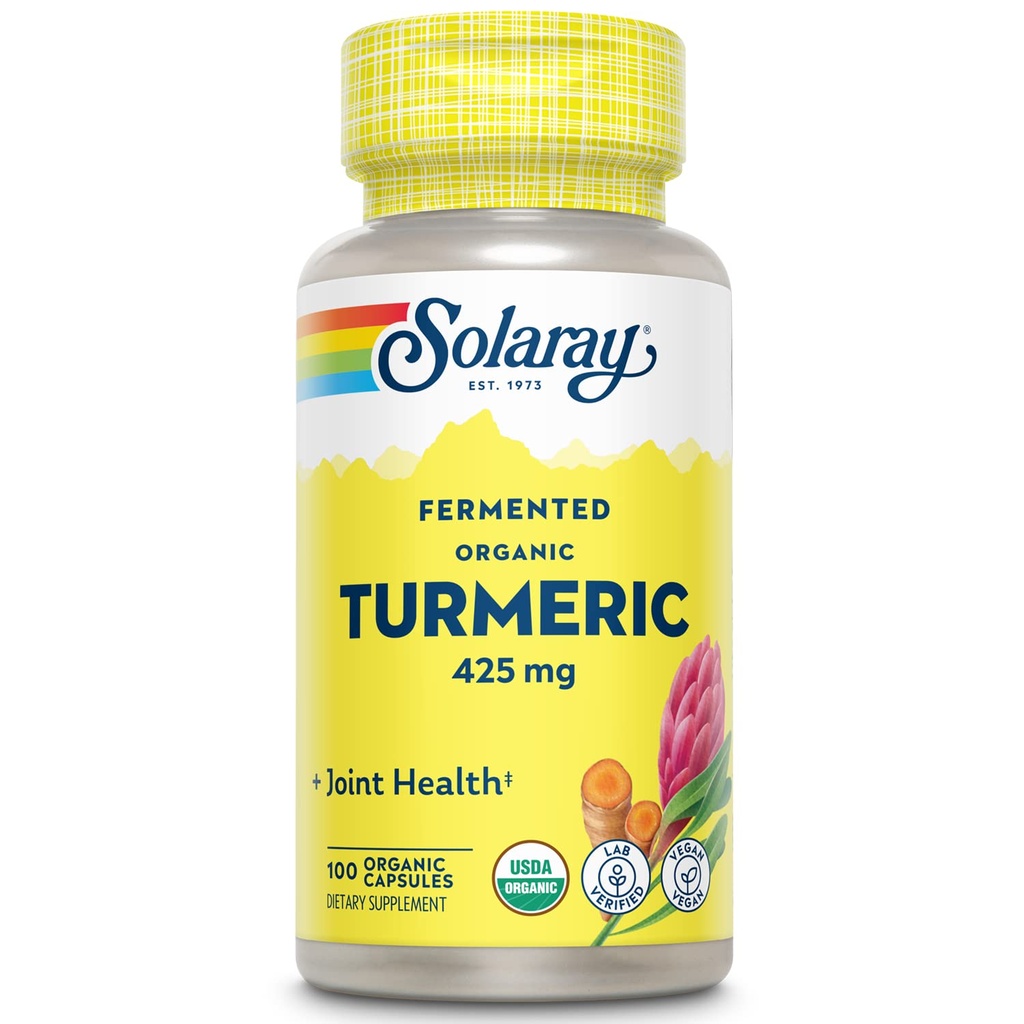 SOLARAY Fermentasi Turmeric Root 500mg 124; 100 Veval Caps