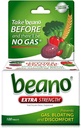 Beano Ultra 800 £124; Pencegahan Gas dan Tambahan Digeptical Enzyme Tablet 12.4; 100 Cacah 124; Paket 3