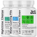 Oye & Tonic Sculpt Shred Detox Weight Loss Pill: Appetite Supressant, Fat Burner, Energy Booster & Nighttime Cleanse for Diet - 120 Pil