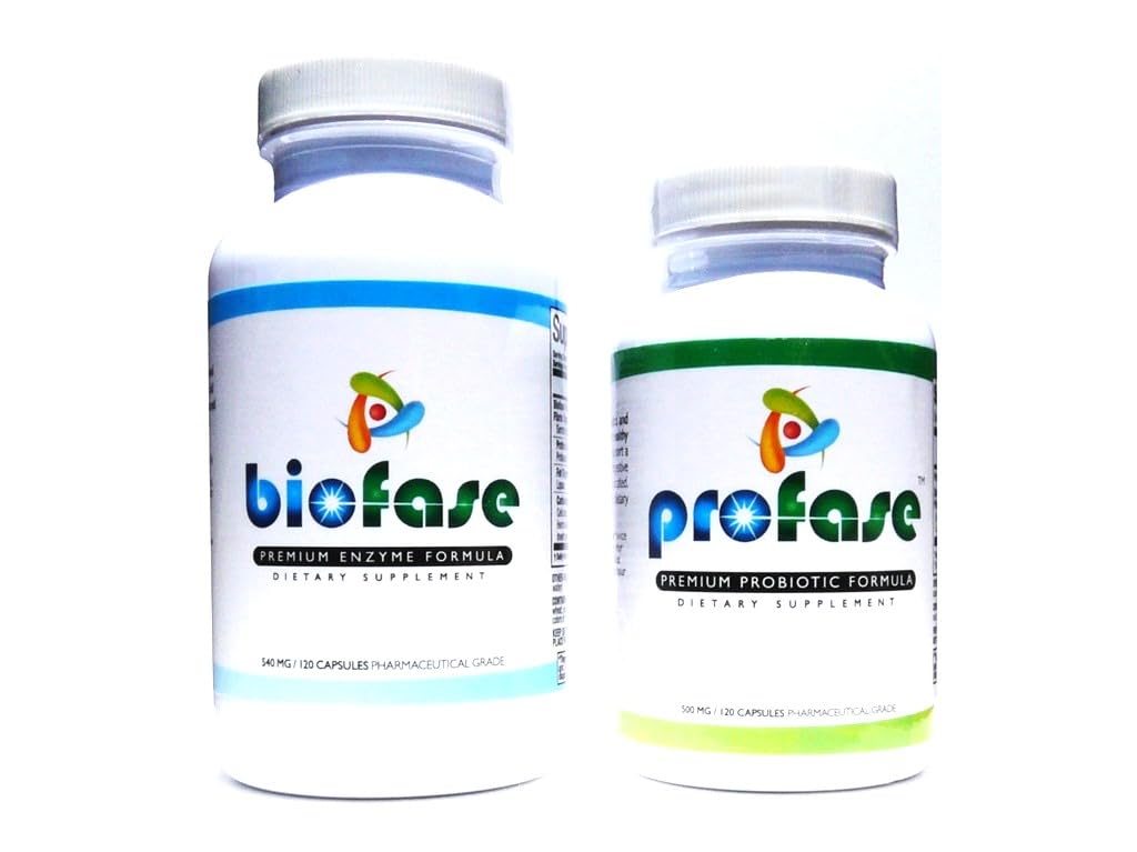 Biofase- Enzyme & Profase- Probiotic Kit - Biofilm Pertahanan, Menyediakan Diffillest & Your Flora Balance - Small Kit