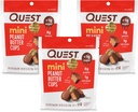 Quest Nutrition Mini Peanut Butter Cups, High Protein, Low Carb, Gluten Free, 16 Count (Paket 3)