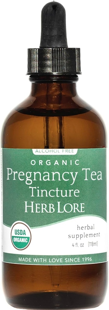 Herb Lore Organic Pregnancy Tea Tincture - Liquid Red Raspberry Tea for Pregnancy & Postpartum