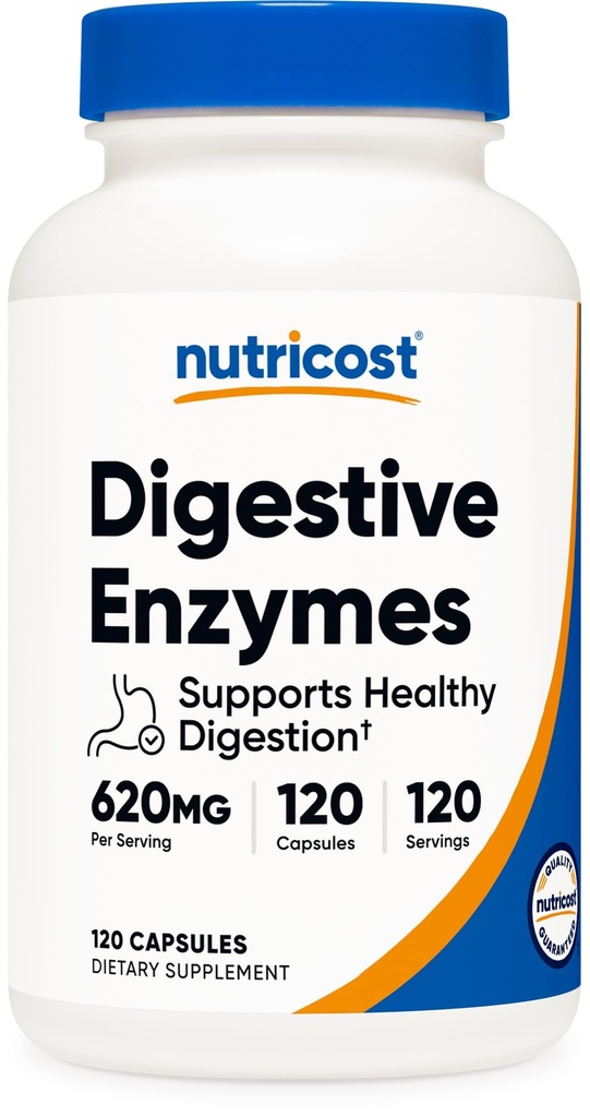 Nutricost Digetical Enzymes 620mg, 120 Capsules