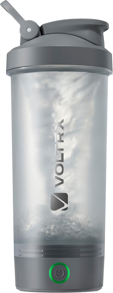VOLTRX Protein Shake Bottle, Merger USB C Rechargable Electric Protein Shake Mixer, Shaker Cups for Protein Shakes and Meal Replacement Shakes, BPA Free, 24oz