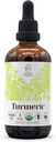 Turmeric USDA Organic Alcohol- Free Extract 124; Dietary Suplement, High- Potency Tarture 124; Natural Certified Organic Turmeric (Curcuma Longa) Dry Root (4 oz)