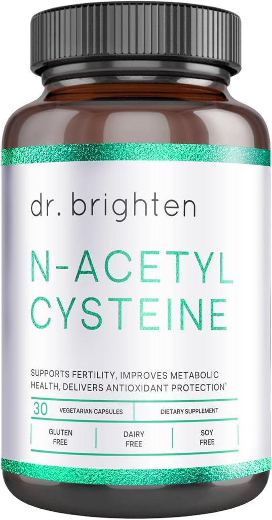 Dr Brightten N-Acetyl- Cysteine (NAC) - Glutathione Powerful Precursor Acid Amino Detoksifikasi Optimal, Fungsi Imune, dan PCOS - 30 Kapsul