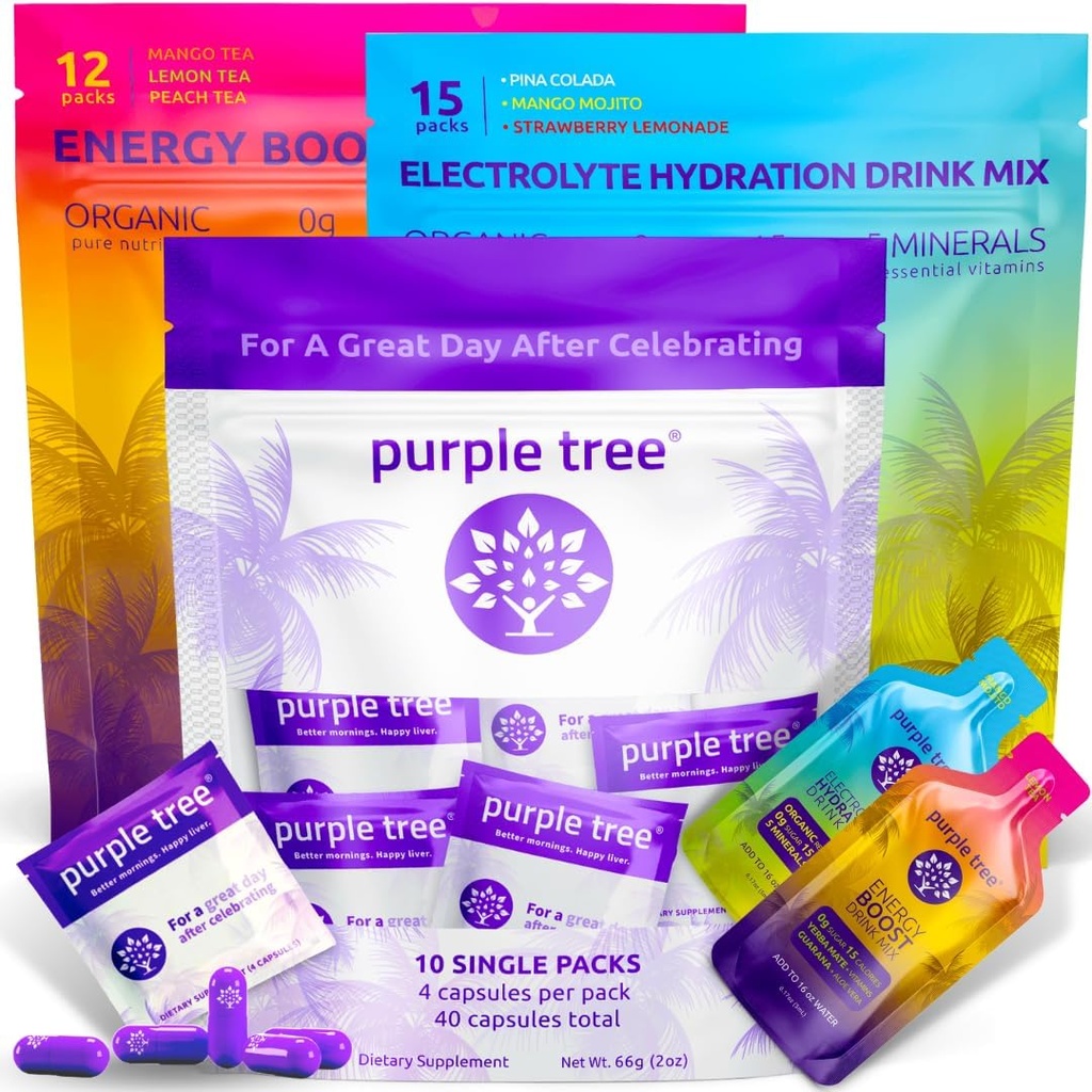 Premium ungu Premium 3x1 Combo: Post-Celebration Wellness Pil, Hidration Organik, Paket Energi Hari Berikutnya 124; 10 Party Bags for Better Mornings & Happy Liver, Weddings, Travel, Bachhelorette