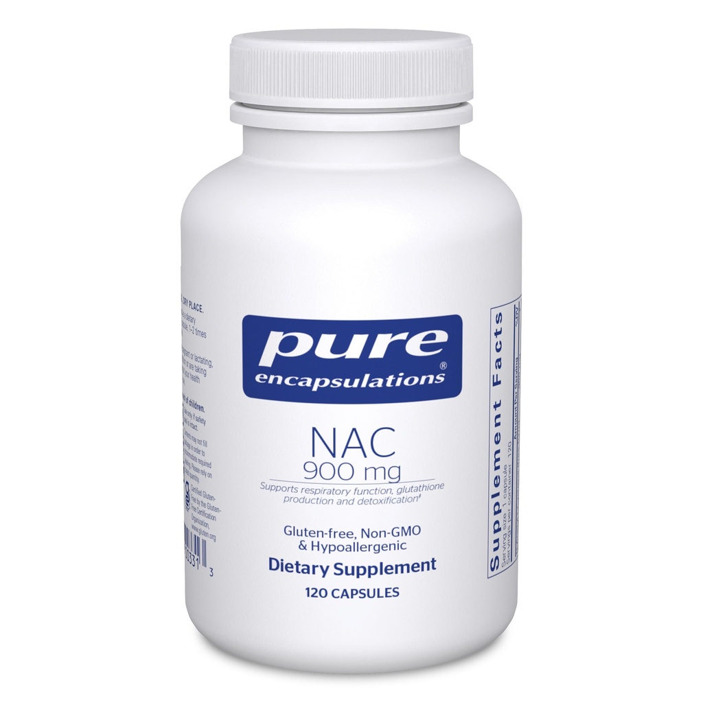 Encapsulasi murni NAC 900 mg - N- Acetyl Cysteine Amino Acid Suplement for Lung & Imune Dupport, Liver & Antioksidants * - 120 Capsules