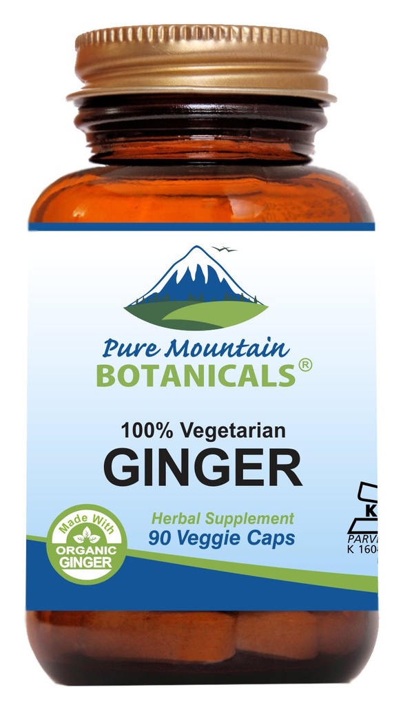 Murni Gunung Botanicals Ginger Capsules-Kosher Vegan dengan 1000mg Tambahan Root Ginger
