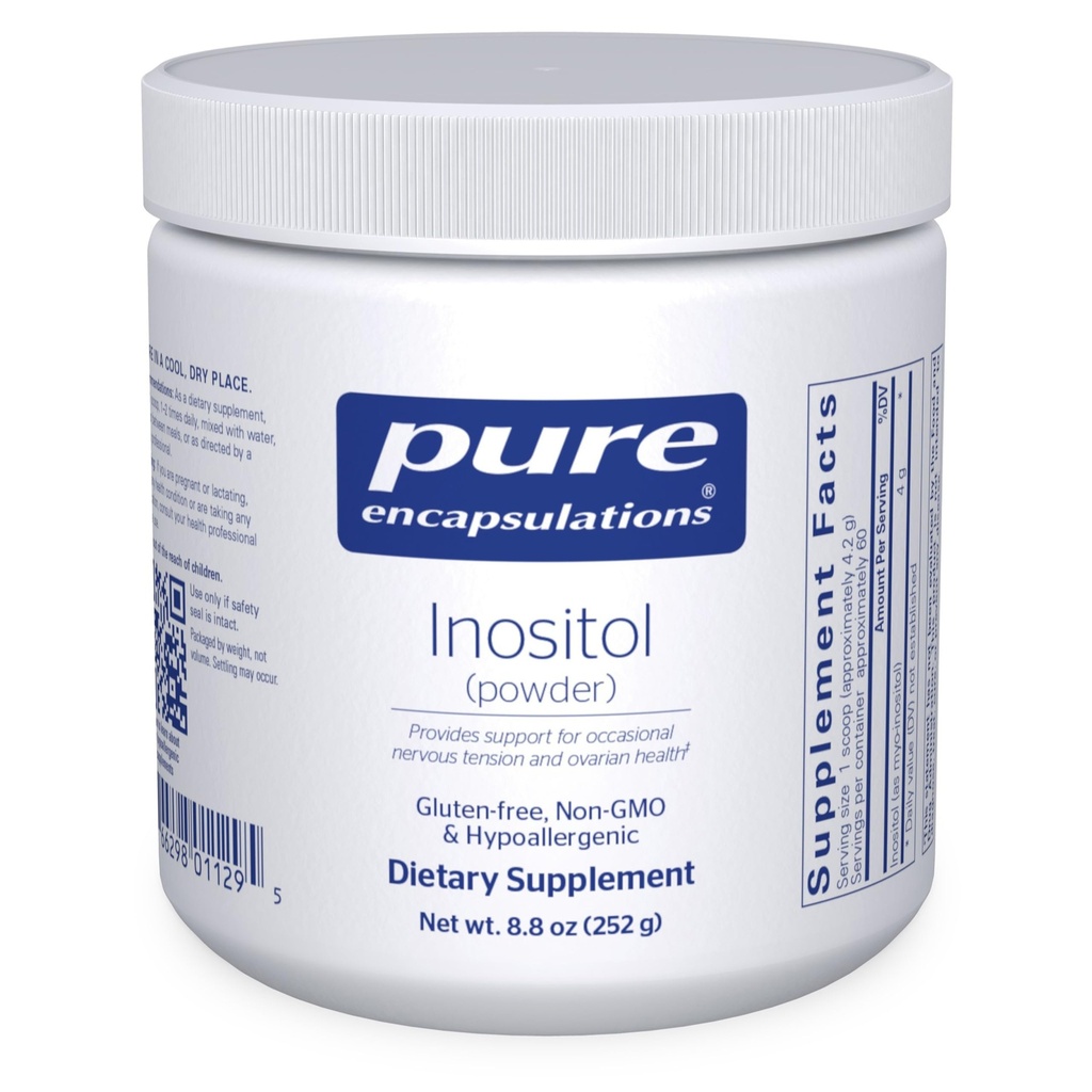 Inositol (bubuk) murni - Tambahan untuk Mendukung Energi, Sistem Gugup & Ovarium Fungsi * - dengan Myo- Inositol - 8.8 Ounces