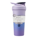BlenderBottle Sport Sleek Insulated Slainless Steel Bottle dengan Wire Whidle, 25- Ounce, Lavender Ombre - Protein Shakes & Hydration untuk Atletes & Fitness Enjuraists, Easy Mixing, Slim Easy to Hold, Keeping Drink Cold, Lokable Laid