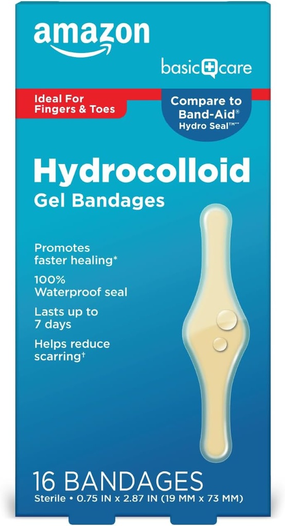 Care Advanced Healing Hydrocolloid Gel Bandages, Fingers & Toes, 16 ct