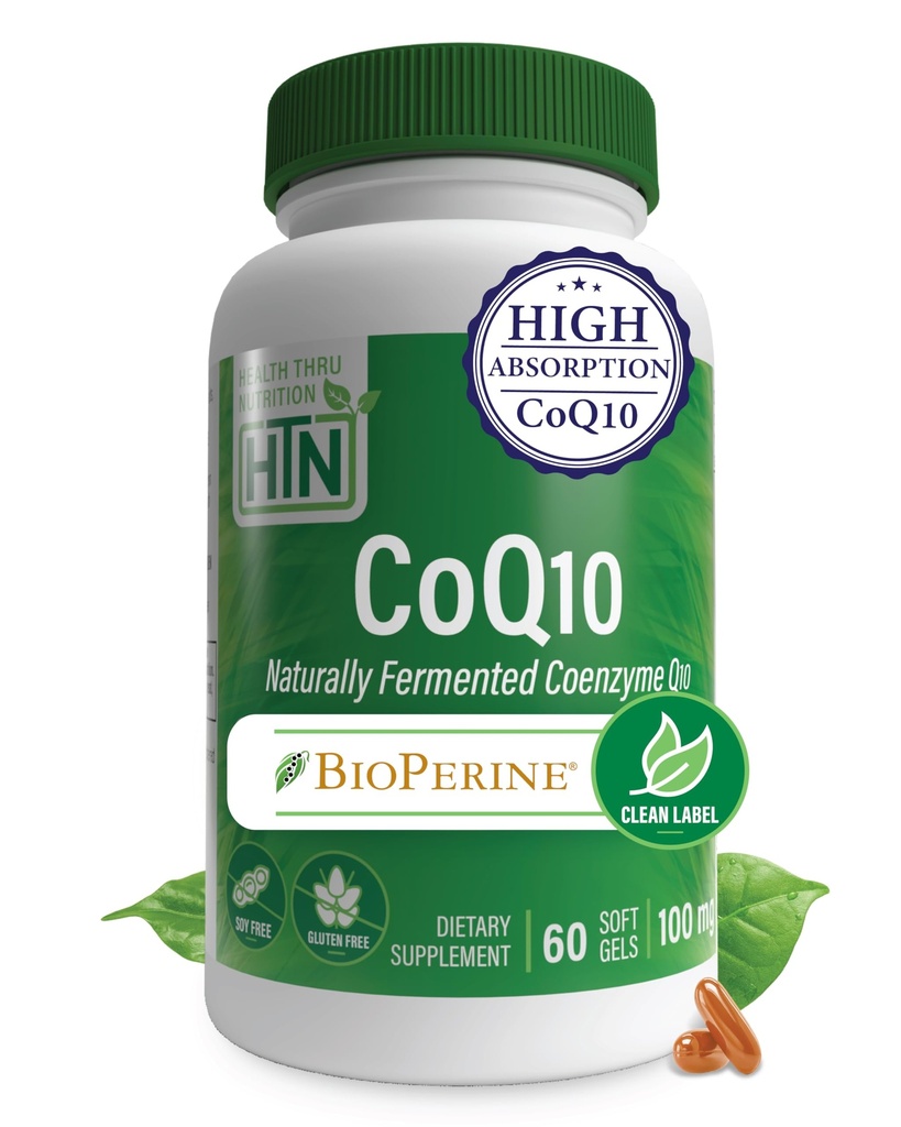 Pembekuan Kesehatan KoQ-10 100mg dengan BioPerine 60 Softgeels 124; Penyerangan Tinggi Difermentasi Umum USP Tingkat Koenzim Q10 Tambahan 124; Pihak Ke-3 Diuji 124; Dukungan Kesehatan Jantung dan Energi