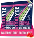 Vitalitte Electrolyte Powder Drinder Mix, Isotonic Electrolite Hydration Mix, Gluten Free Post Workout Mix, Paket 2, 35 oz. Masing-masing, Semangka Flavor