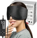 Sticro Heated Eye Mask dengan Ukuran Besar untuk Dry Eyes dan Sinus Pressure Relief, Ultra Soft Face Heating Pad untuk Relief Ketegangan Sakit Kepala, Jaw TMJ Relief - 3 Panas & 5 Waktu Pengaturan (Hitam)