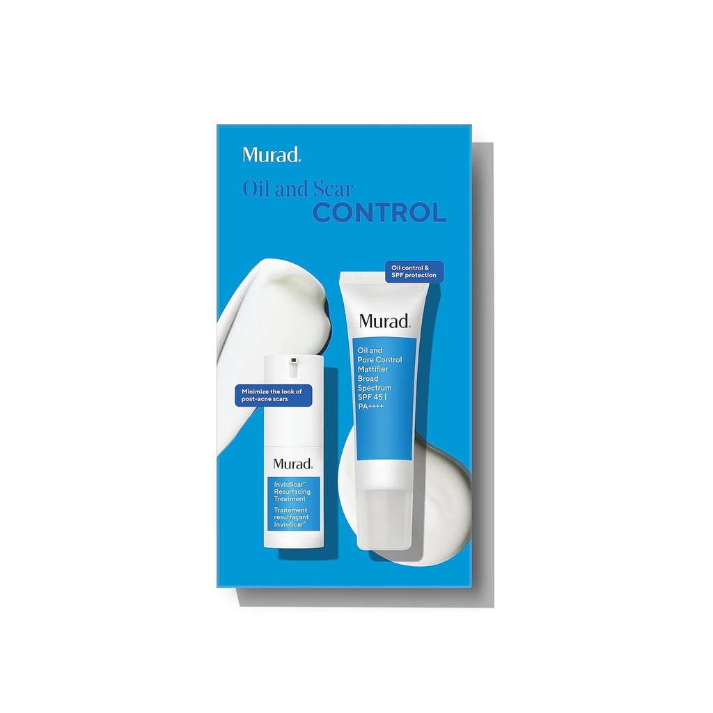 Murad Oil & Scar Control Value Set - 2- Piece Full- Ukuran Set $87 Value - InvisiScar & Oil Pore Control Matctifier