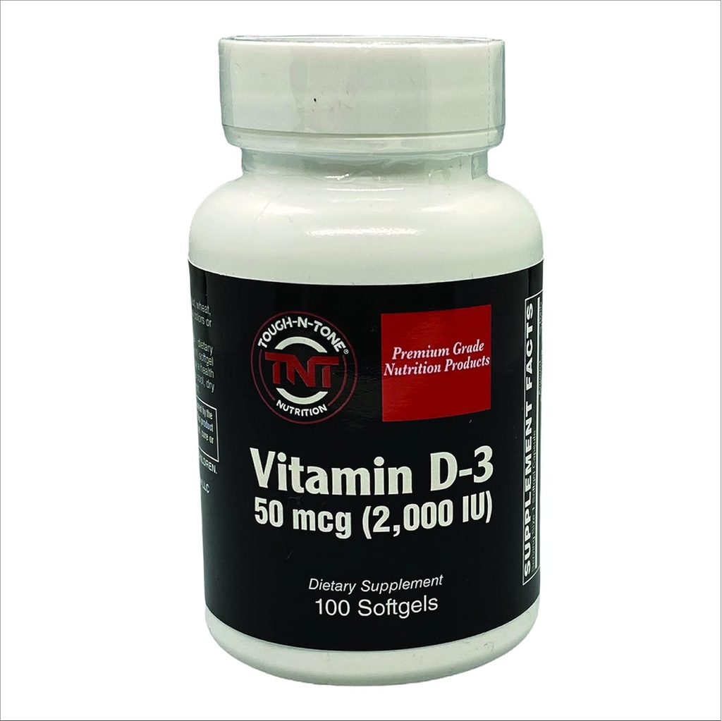 Tough- NTONE Premium Grade Vitamin D-3, 2.000 IU (koleviferol), sebuah Formasi Vitamin D yang sangat tersedia secara bioaktif, dalam sebuah Easy to Swallow Soft Gel.