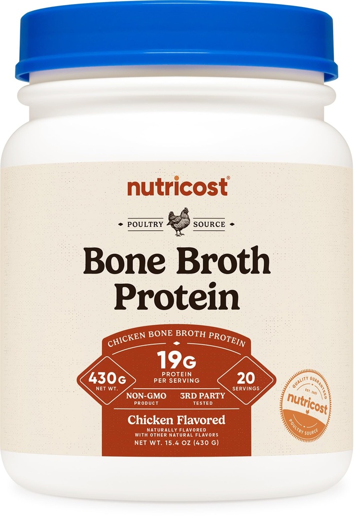 Nutricost Chicken Bone Protein (Chicken Flavored, 20 Pelayan)