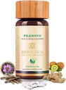 Biogetica Pilesolve Natural Herbal Suplemen dengan Licorice dan Ginger - Non- GMO - 100% Vegan Ayurveda Suplemen