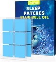 Sleep Patches, 60 Blue Bell Sleep Patch for Adults Extra Strength, Natural Plant Ingreations of Sleep Patch, Skin- Friendly & Last All Night