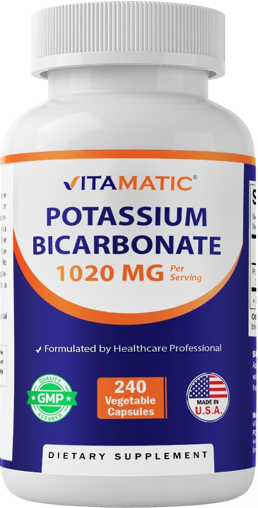 Tambahan Potasium Vitamin, 1020 mg, 240 Vevatle Capsules - Non-GMO - Gluten Bebas - dibuat di AS