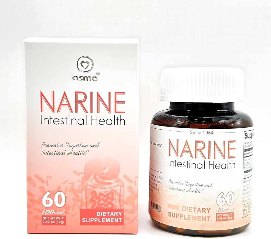 Asma Narine Intestinal Health Probiotic Suplemen 60 Capsules Laktosa Bebas