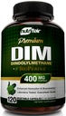 Suplemen DiM NutriFlair 400 mg dengan Bioperin, 120 Capsules - Diindolylmetana - Estrogen Metabolisme Dukungan & Hormone Saldo, Menopause, PCOS, Acne and Skin Care for Men & Women - Banding to 300mg