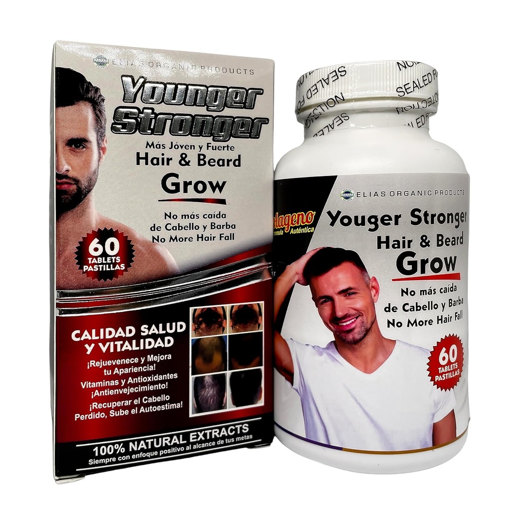 Lebih kuat Harry dan Beard Tumbuh 100% Natural Extracts 60 tablet