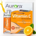 Aurora Nutrascience Micro-Pack Lipomal Vitamin C, Imune Dukungan, 1.000 mg Per Serving, Gluten Free, Non-GMO, 30 Single Serve Paket, 21.7 oz