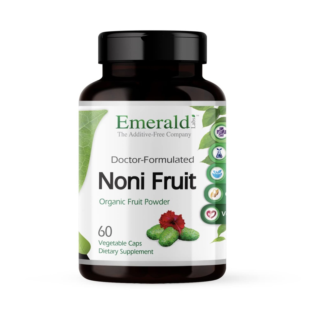 EMERALD LABS Noni Fruit - Digeptical, Antioksidant & Imune Dupport Suplemen - Offers Dietary Fiber for Gut Health - 60 Vegetable Capsules (30- Day Supply)