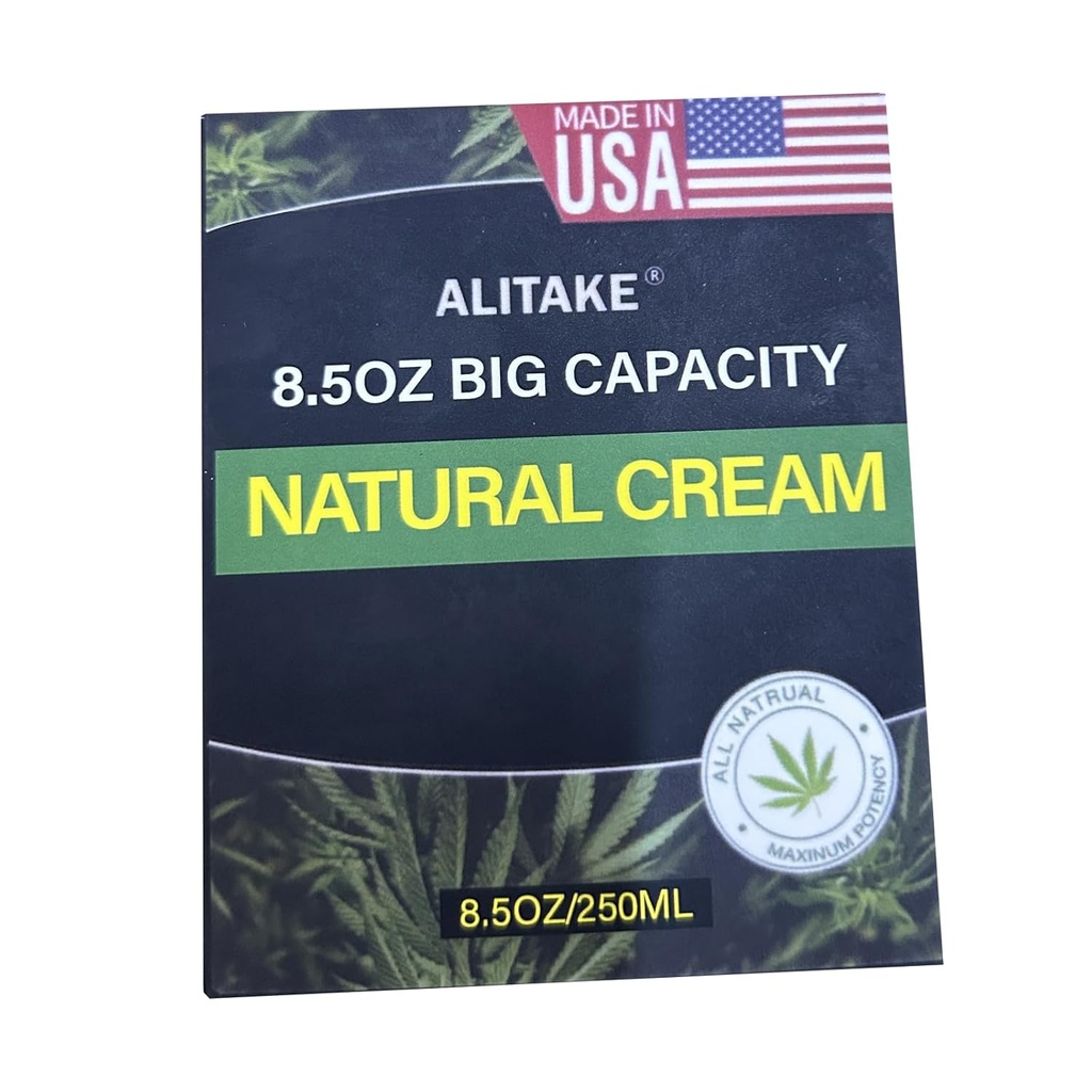 8.5 oz Natural Cream, Big Capacity - All- Natural Formula - Absorbs Quickly