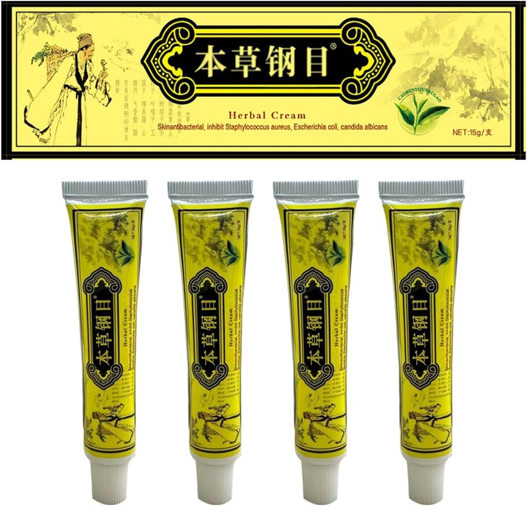 Dermatitis, Inflammation and Rashes, Body Cream 4 Count (Paket 2)