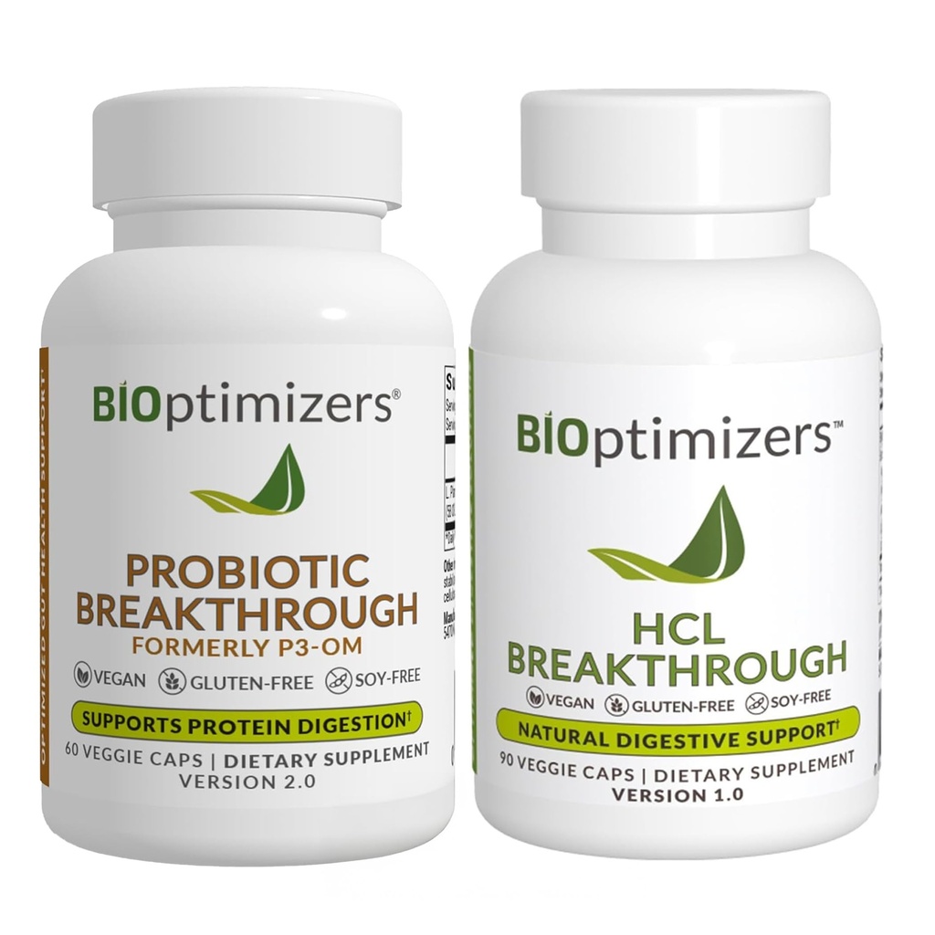 BiOptimizers - P3-OM (60 Capsules) dan HCL Breakpoint (90 Capsules) Tambahan Bundle