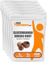 BelokSuplements.com Glucomannan Powder - dari Kojac Root Extraction Powder, Suplemen Glukoma - Bebas Gluten, 2g per Serving, 1kg (Paket 5) (11 pon)
