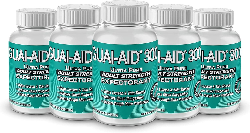500 GUAI- AID ® Over- The- Counter Guaimfenesin 300mg Veg.