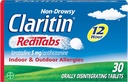 Claritin RediTAbs 12 Hour Allergy Medicine, Non-Drowsy Rescription Power Allergy Relief, Loratadine Antihistamine Tablet, 30 Count, Paket 2