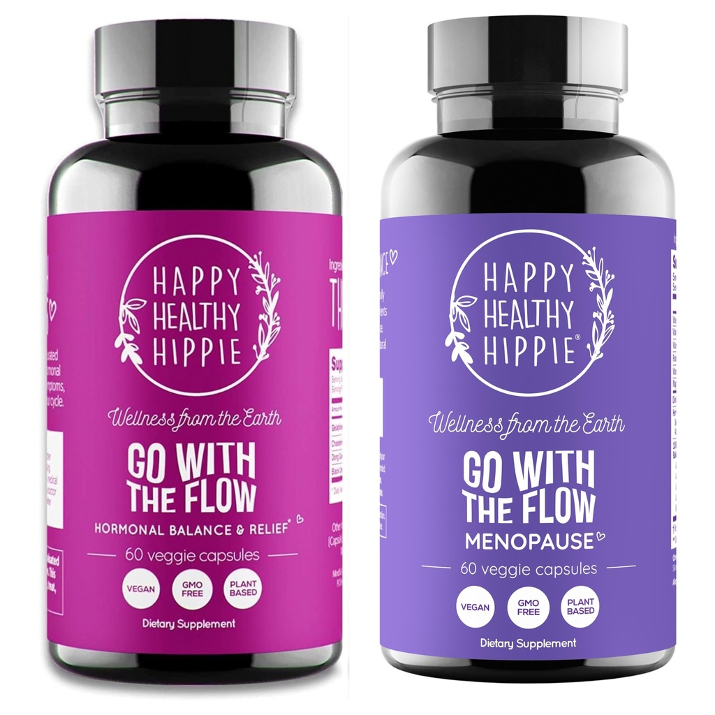 Selamat Hipi Sehat Pergi dengan Dukungan Menopause Flow & Pergi dengan The Flow Hormone keseimbangan untuk Perempuan