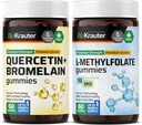 BIO KRAUTER Quercetin dengan Bromelain 60 Gummies & L- Methyfolat 60 Gummies