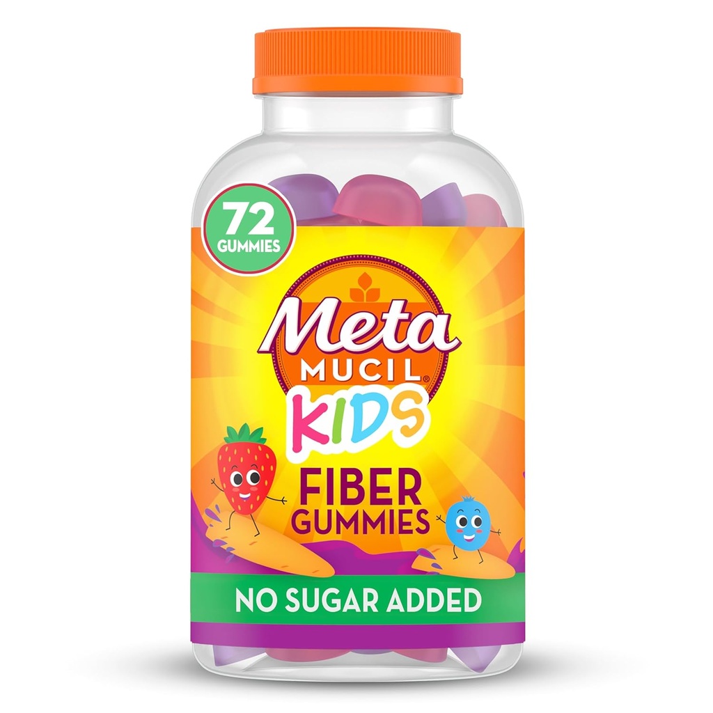Metamucil, Metamucil Kids Fiber Suplemen Gummies, 72 Count