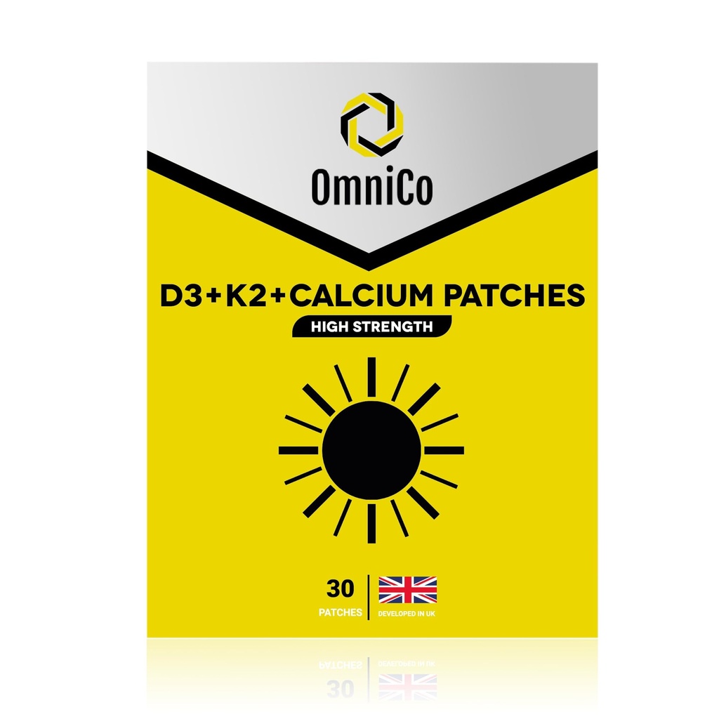 OmniCo - D3 + K2 + Calcium Patch - 30 Pack