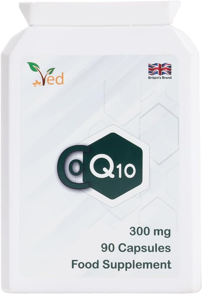 Ved Best High Absorpsi CoQ10, Vegetarian, Gluten Free, Dietary Suplemen, 300 mg 90 Veggie Capsules