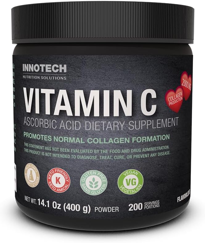 Nutrition INNOTECH: Murni Vitamin C sebagai Asam ascorbic - 400 g