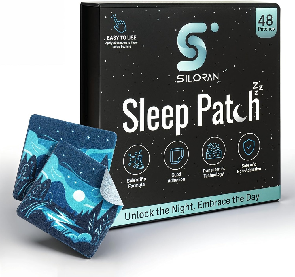 Premium Sleep Patch (48 Days Suply), Sleep Patch untuk Dewasa: Ekstra Kekuatan Melonatin Extended Rilis, Natural Well Aid untuk Dukungan Perempuan, Kid Have Night Sweet Dream